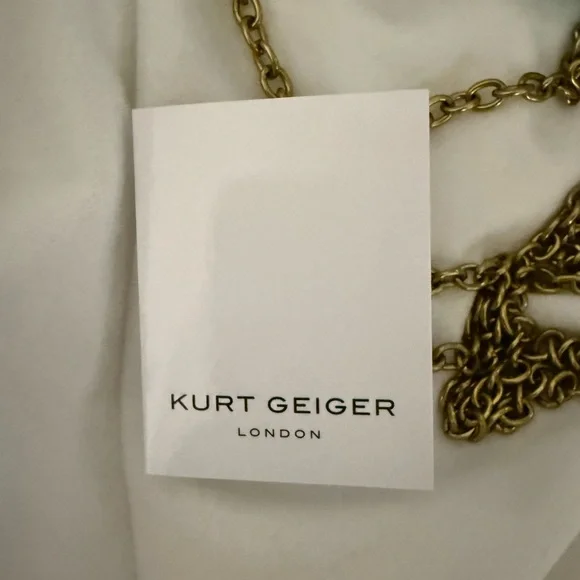 💜🩵RARE FIND!!! Kurt Geiger London Party Eagle Clutch With Removable Chain NWT 🩵💜 - Picture 7 of 12